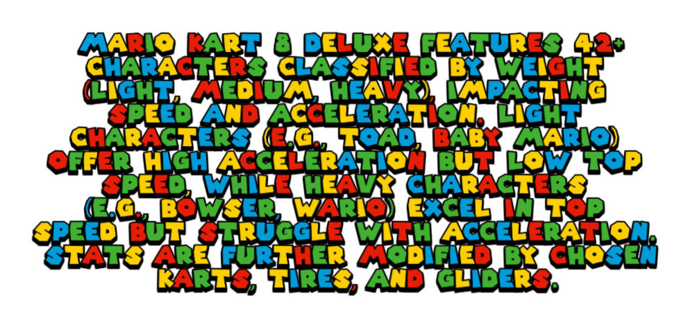 Mario Kart welcome graphic